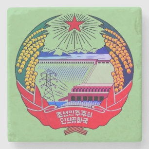 North Korea (DPRK) Hermit Kingdom Stone Coaster