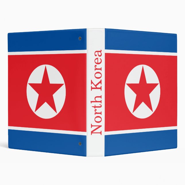 North Korea Flag Binder (Background)