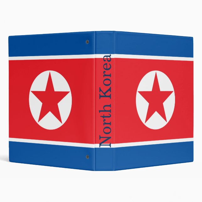 North Korea Flag Binder (Background)