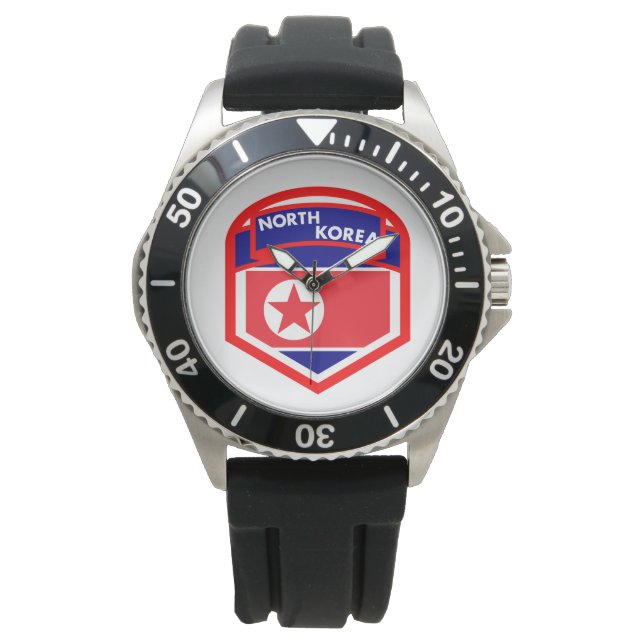 North Korea Flag Crest Watch (Front)