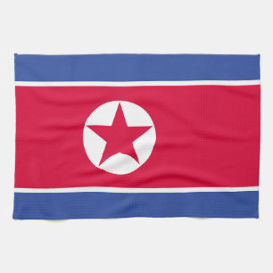 North Korea flag Kitchen Towel