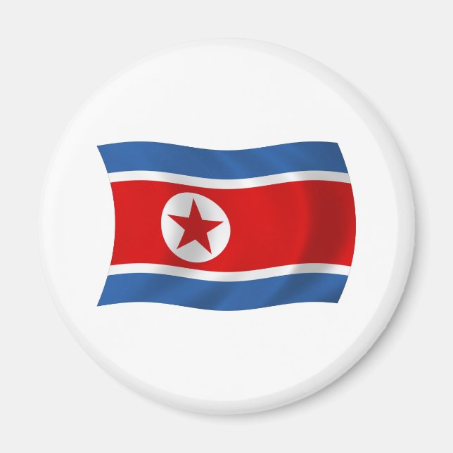 North Korea Flag Magnet (Front)