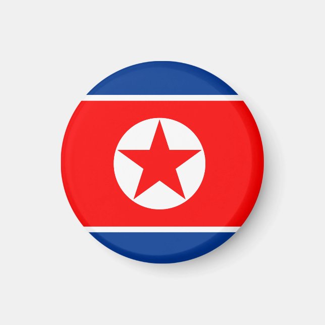 North Korea Flag Magnet (Front)