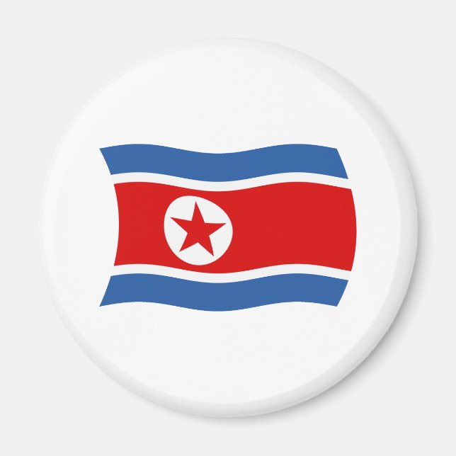 North Korea Flag Magnet (Front)