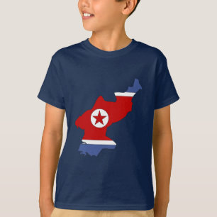 North Korea flag map T-Shirt