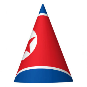 North Korea Flag Party Hat