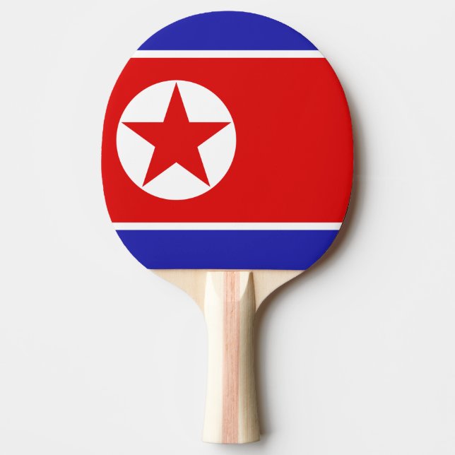 North Korea Flag Ping Pong Paddle (Front)