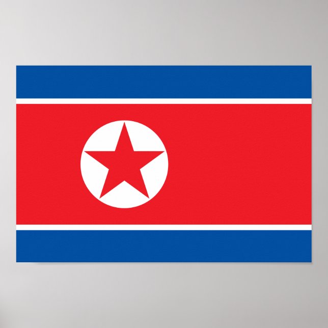 North Korea Flag Poster (Front)
