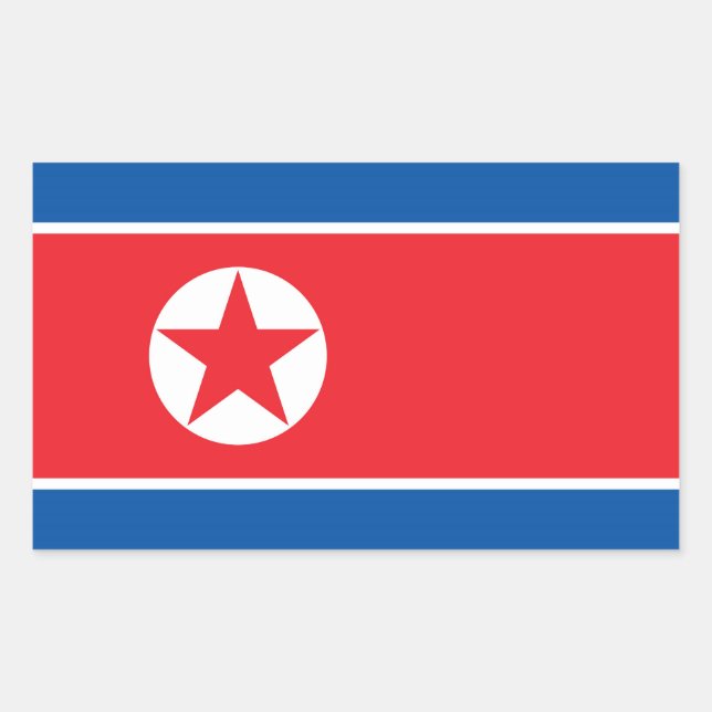 North Korea Flag Sticker (Front)