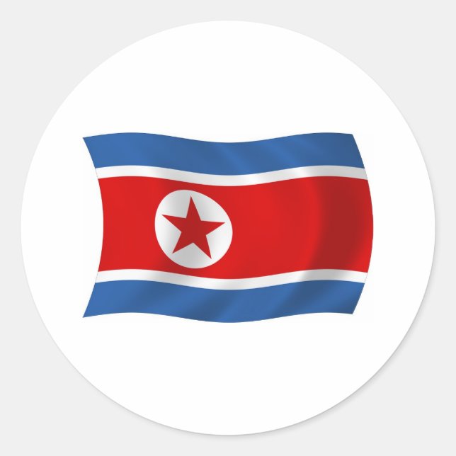 North Korea Flag Sticker (Front)