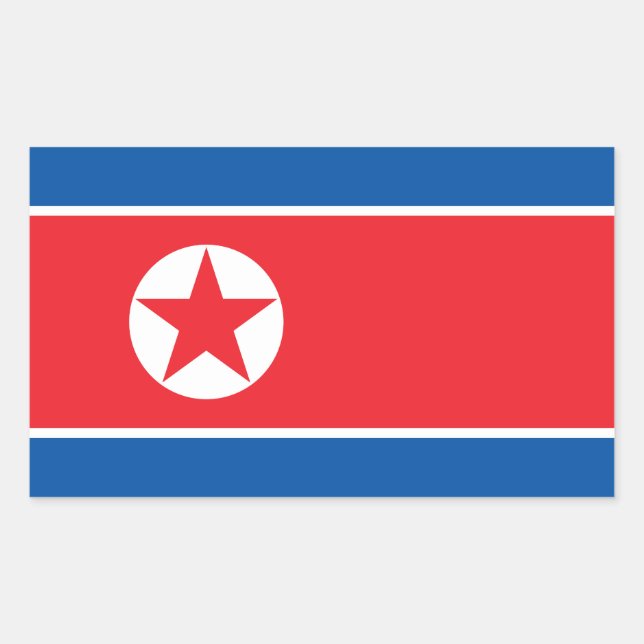 North Korea Flag Sticker (Front)