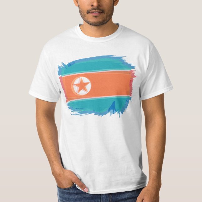 North Korea Flag T-Shirt (Front)