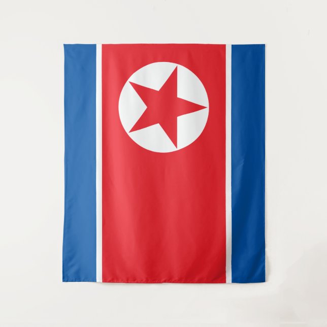 North Korea flag Tapestry (Front)