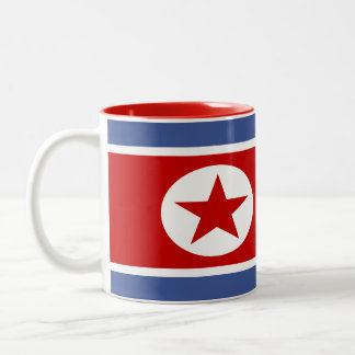 North Korea Flag Two-Tone Coffee Mug