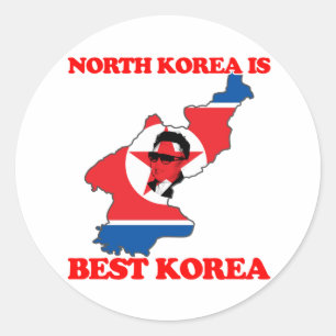 North Korea is Best Korea Classic Round Sticker