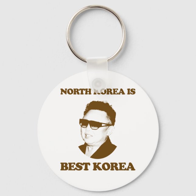 North Korea is best Korea Keychain (Front)