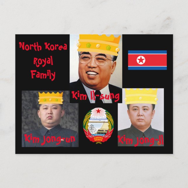 North Korea* Kim Boys Postcard (Front)