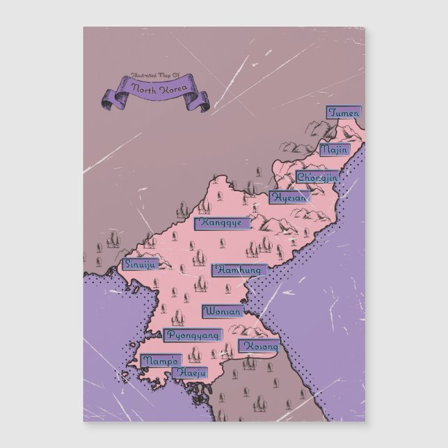 North Korea map (Front)