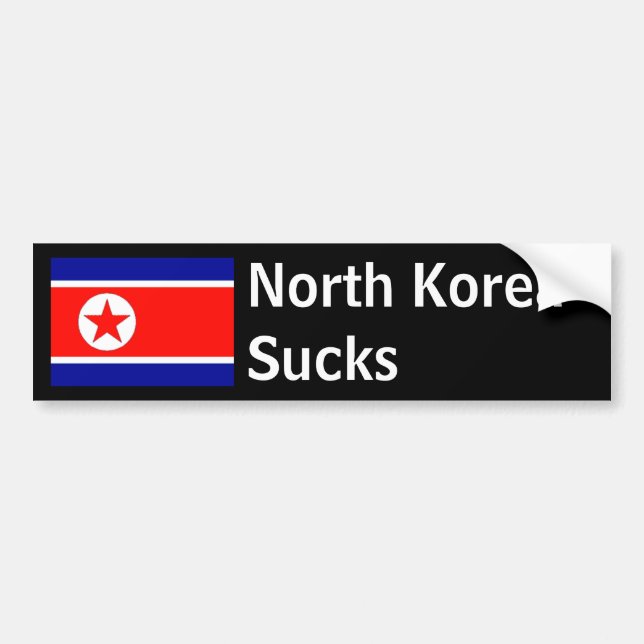 North Korea Sucks Bumper Sticker (Front)