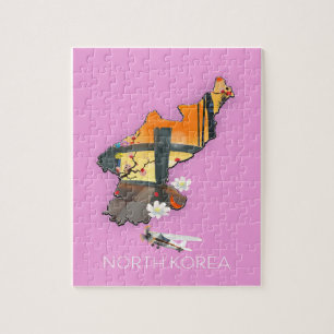 North Korea travel map Jigsaw Puzzle