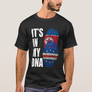 North Korean And Cabo Verdean Mix DNA Heritage Fla T-Shirt