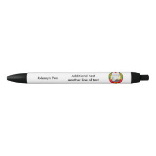 North Korean emblem Black Ink Pen