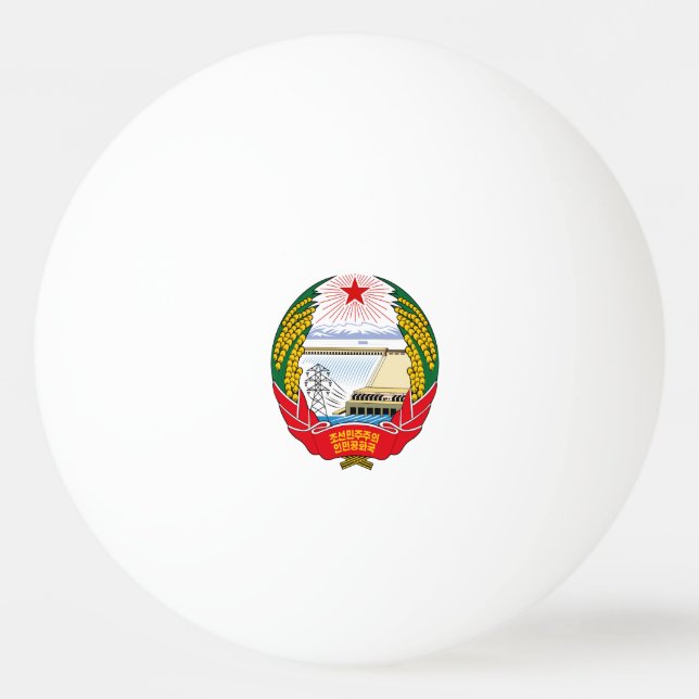 North Korean emblem Ping Pong Ball (Front)