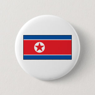 North Korean Flag 2 Inch Round Button