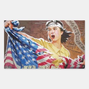 North Korean Tear you a new one Sticker