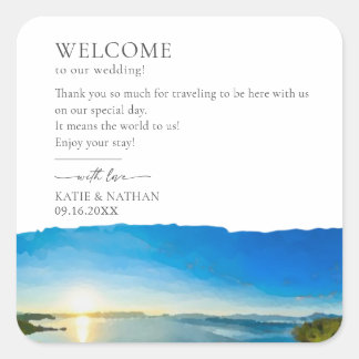 North Lake Tahoe Destination Square Sticker