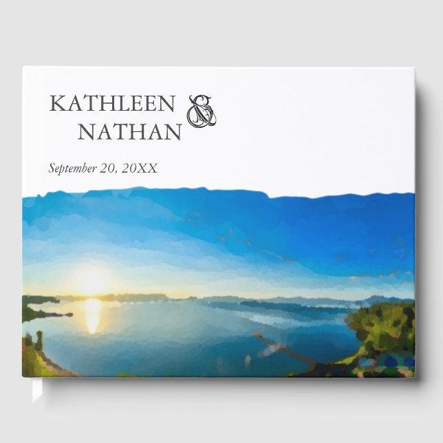 North Lake Tahoe Destination Wedding Livre d'hôtes (Recto)