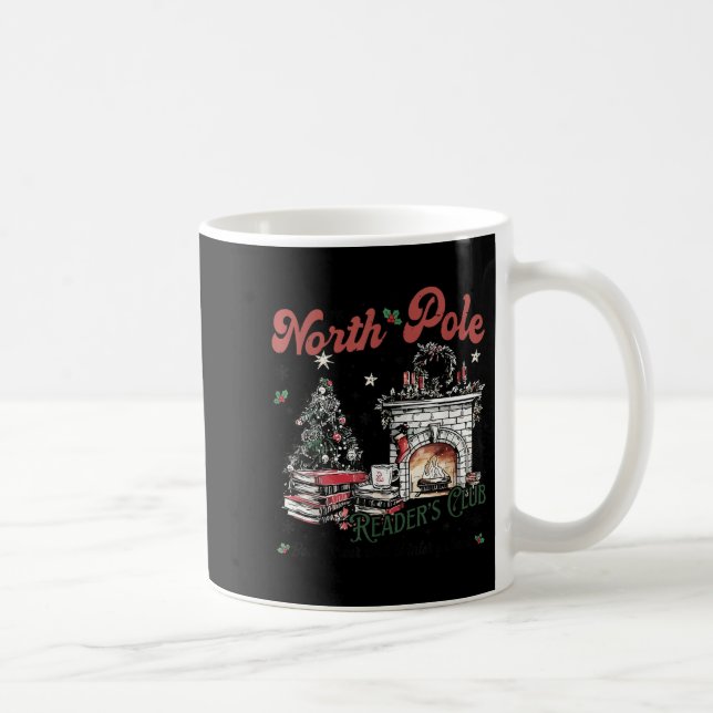 North Le Book Club Book Lover Bookish Bookworm Chr Coffee Mug (Right)