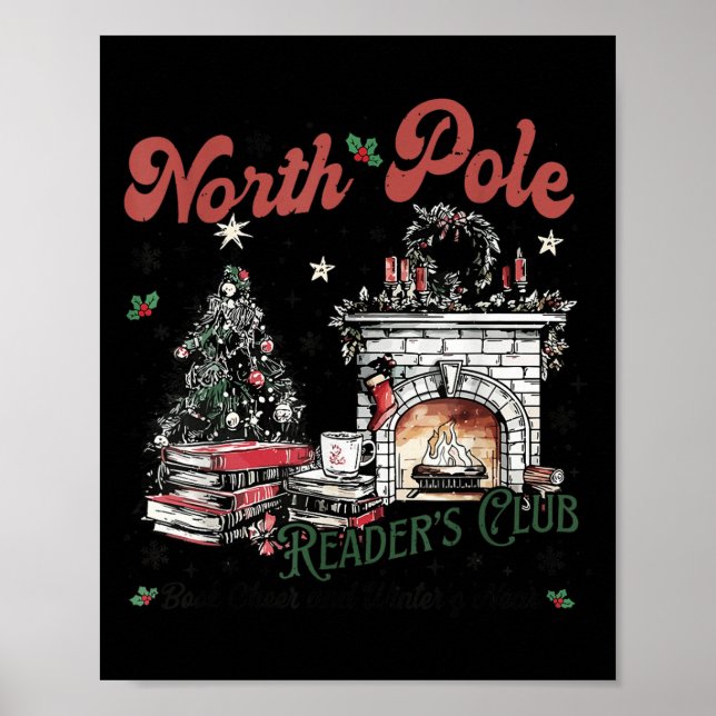 North Le Book Club Book Lover Bookish Bookworm Chr Poster (Front)
