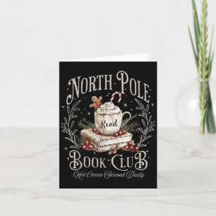 North Le Book Club Christmas Bookish Xmas Books Lo Card