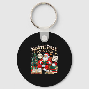 North Le Book Club Cozy Christmas Reading Gift Keychain