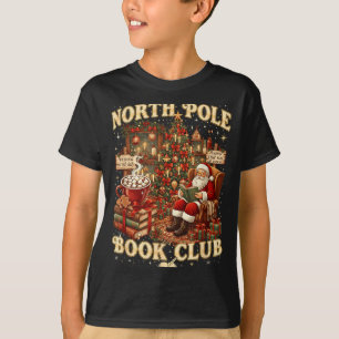 North Le Book Club Cozy Christmas Reading Gift  T-Shirt