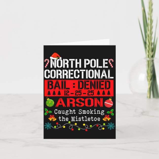 North Le Correctional Arson Caught Smoking The Mis Card (Front)