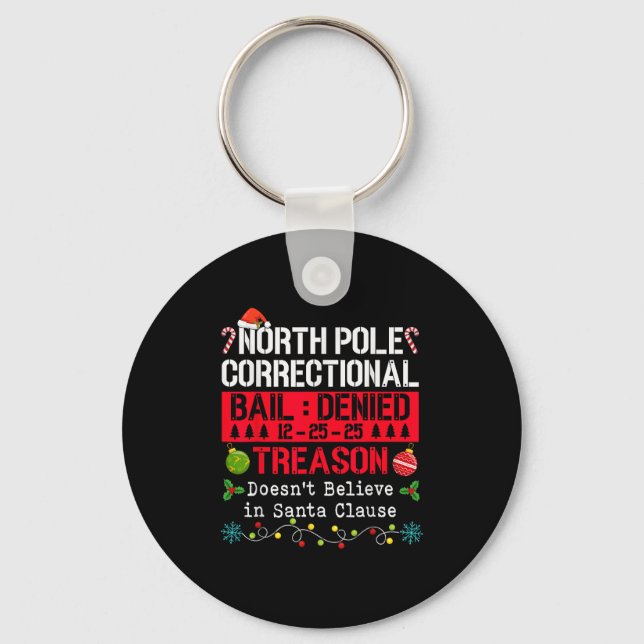 North Le Correctional Treason Doesn't Believe Sant Keychain (Front)