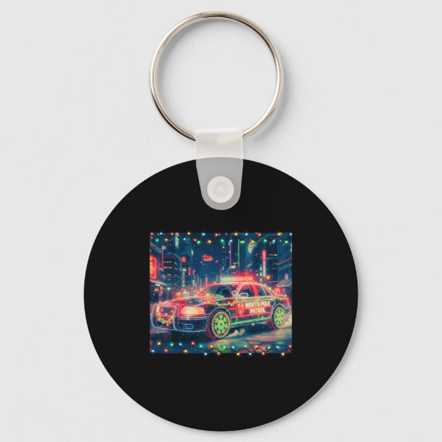 North Le Patrol Christmas Car Tee  Keychain (Front)
