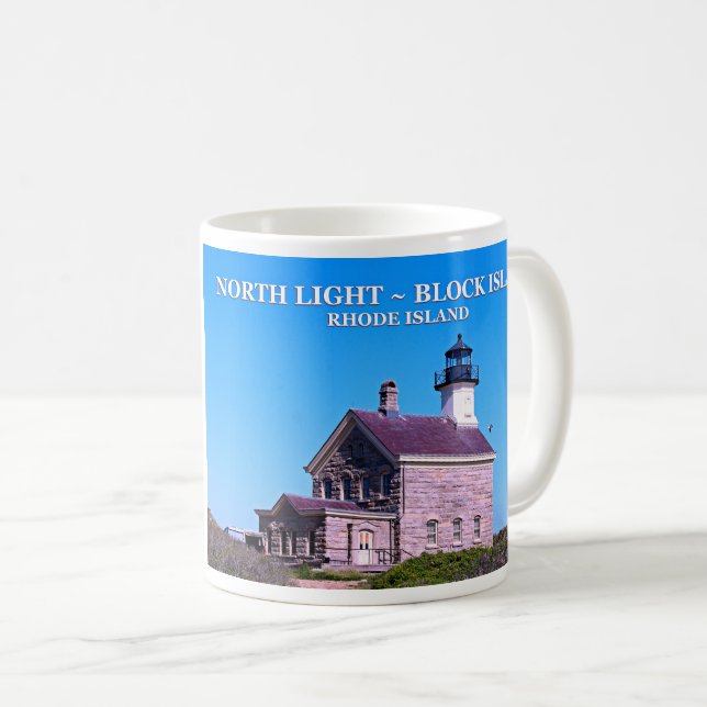 North Lighthouse, Block Island, RI Mug (Front Right)
