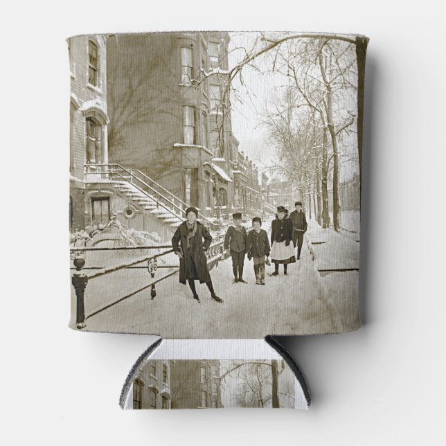 NORTH LINCOLN PARK CHICAGO W. OF MENOMINEE 1890'S CAN COOLER (Front)