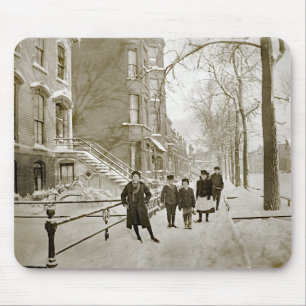 NORTH LINCOLN PARK CHICAGO W. OF MENOMINEE 1890'S MOUSE PAD