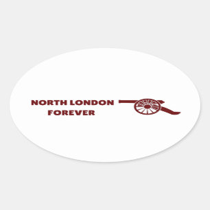 North London Forever Oval Sticker