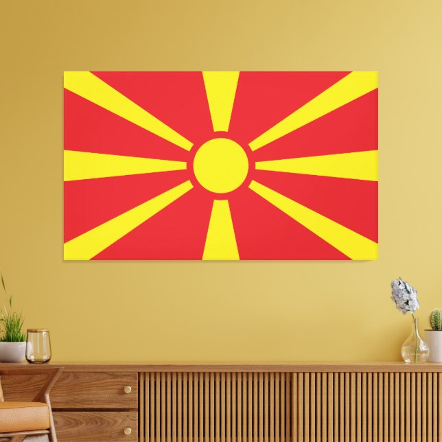 North Macedonia Canvas Print (Insitu(LivingRoom))