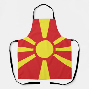 North Macedonia Flag Apron
