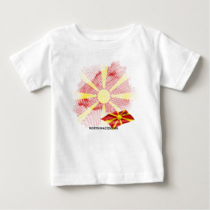 North Macedonia flag Baby T-Shirt