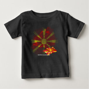 North Macedonia flag Baby T-Shirt