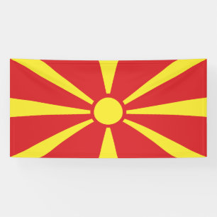 North Macedonia Flag Banner