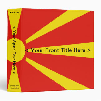 North Macedonia Flag Binder
