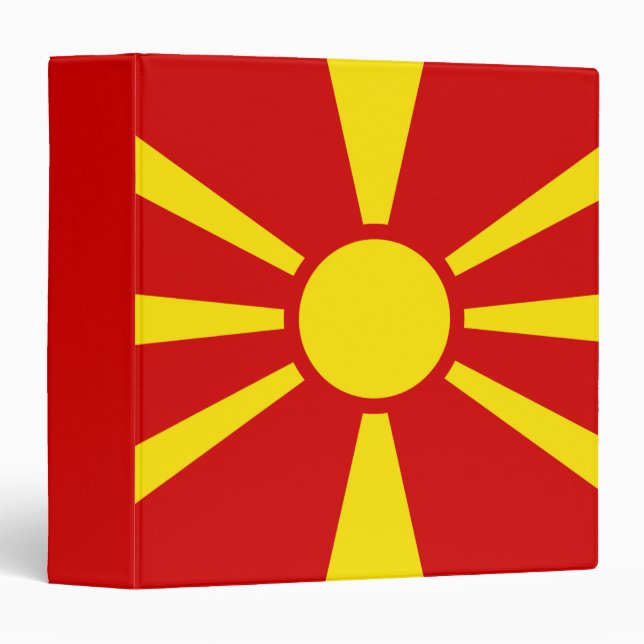 North Macedonia Flag Binder (Front/Spine)